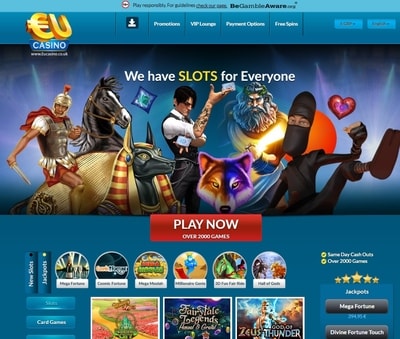 EUcasino Review South Africa