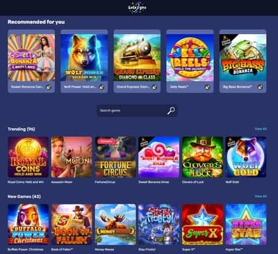 Galaxyno Casino Games